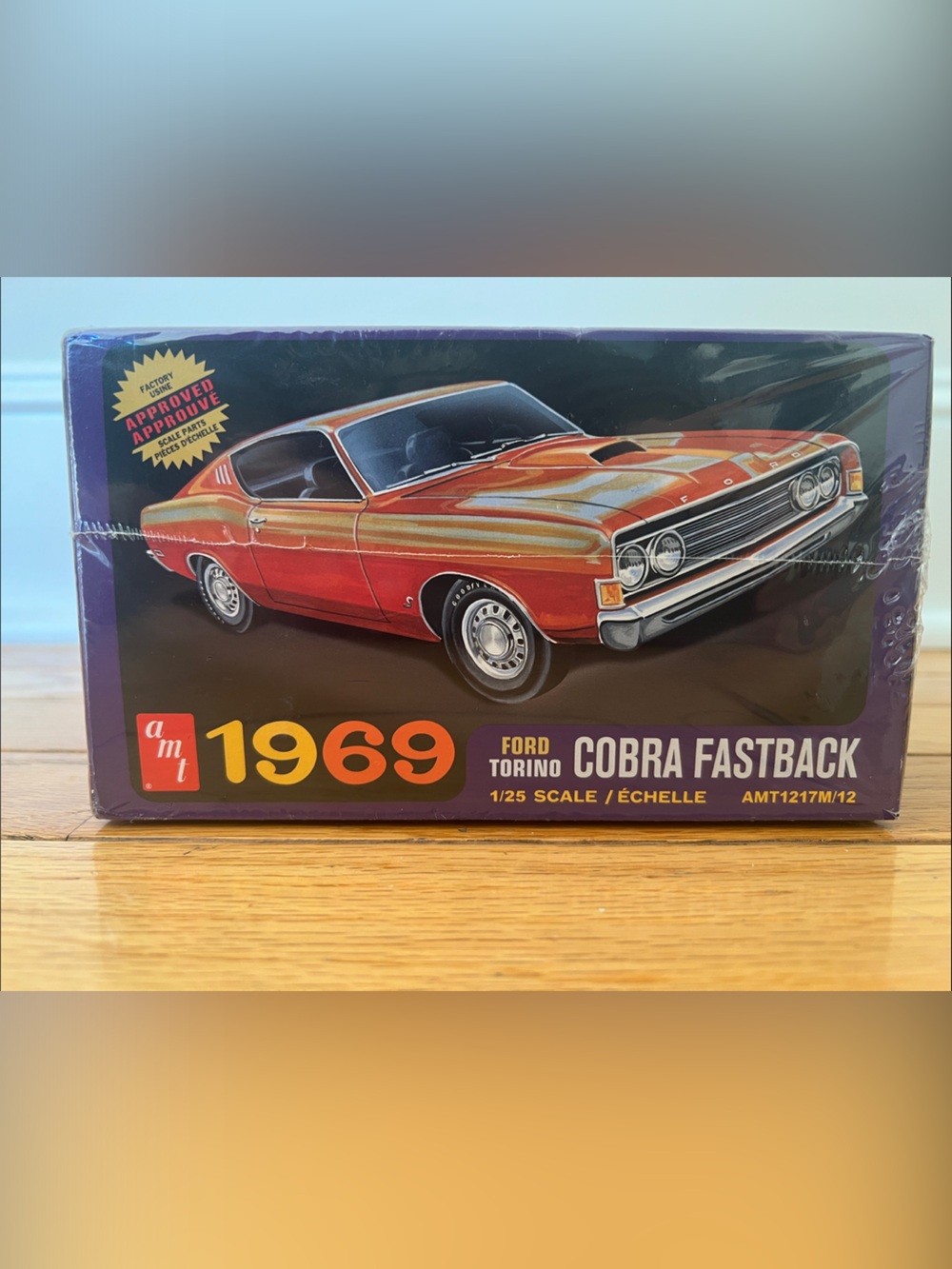 AMT 1969 Ford Torino Cobra Fastback Model Kit - Red